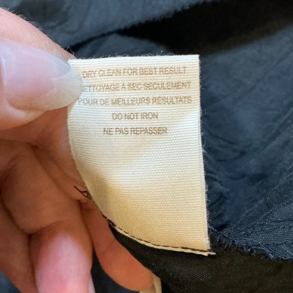 Free People “Christine Crinkle Crepe” Strapless Mini Dress – Black – Size Large - Picture 8 of 8